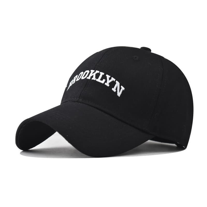 Boné de beisebol bordado em algodão BROOKLY para homens e mulheres, boné bordado tridimensional com personalidade para u