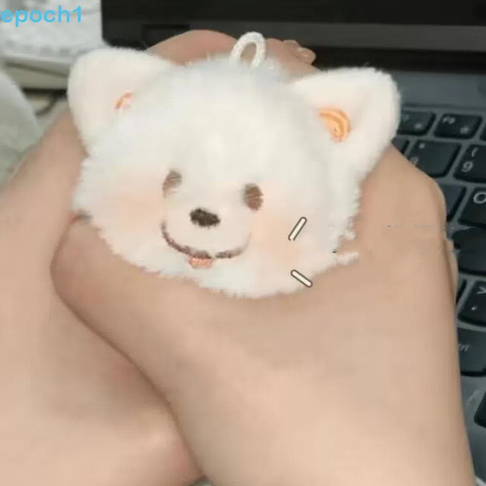 EPOCH1 Samoyed Chaveiro De Pelúcia , Colocar Língua Sorriso Pingente Cão Animal Boneca