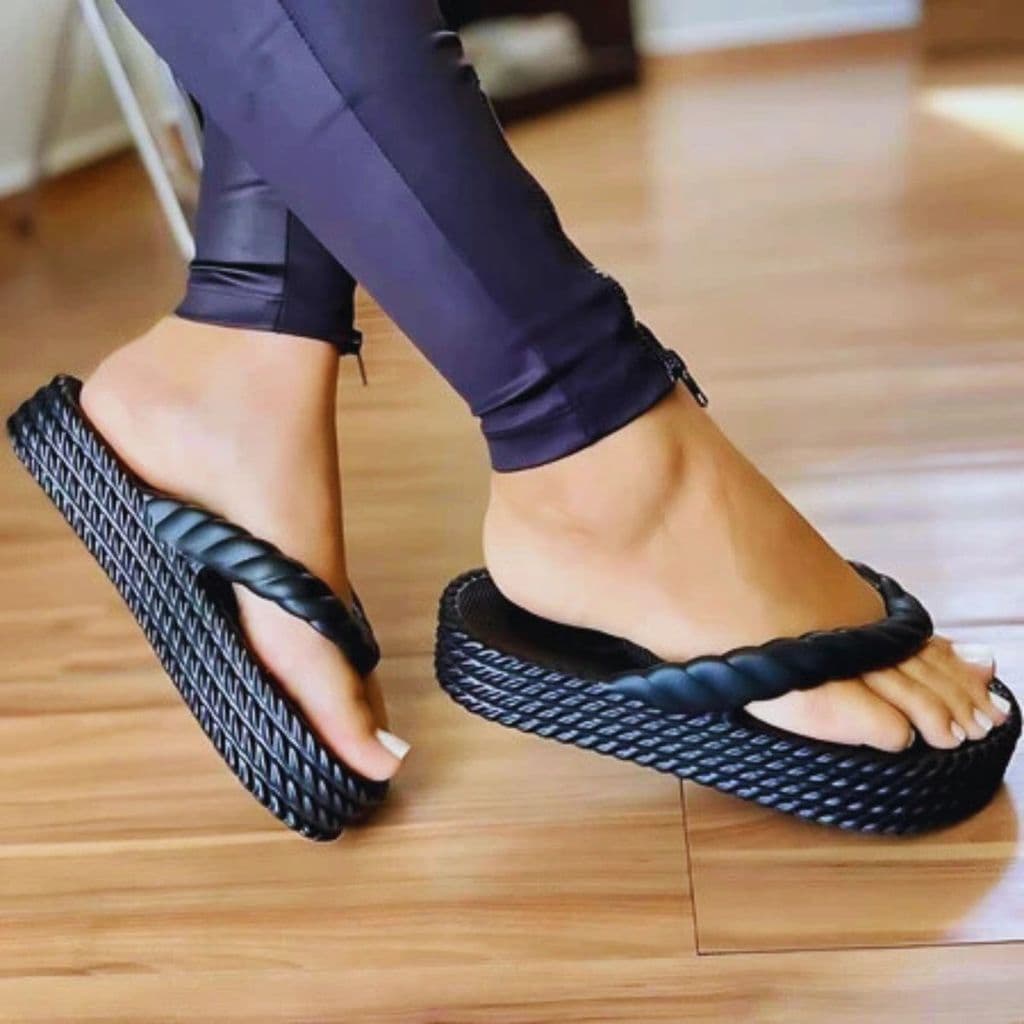 Chinelo Feminino Trançado Nuvem Casual