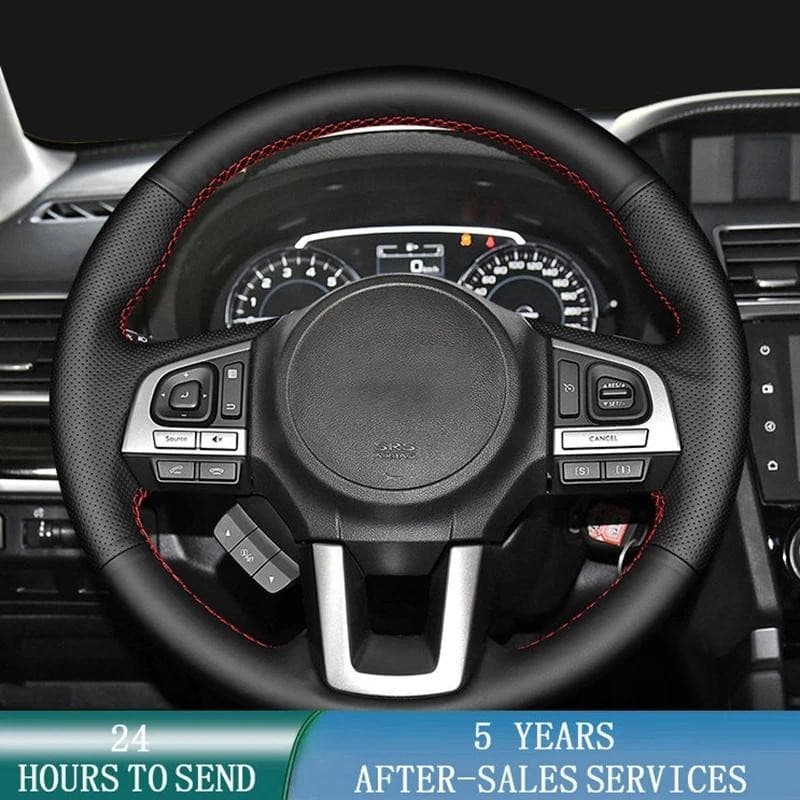 Capa Personalizada Para Volante De Carro , Couro De Microfibra Subaru Legado XV 2015-2017 Outback 2014 Forester 2015-201