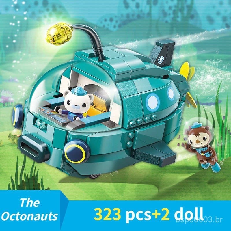 2024 Novo Forte de Polvo Octonauts Compatível Com LEGO DIY Brick Heads Boneca Blocos de Construção Bloco Infantil G4 QTO