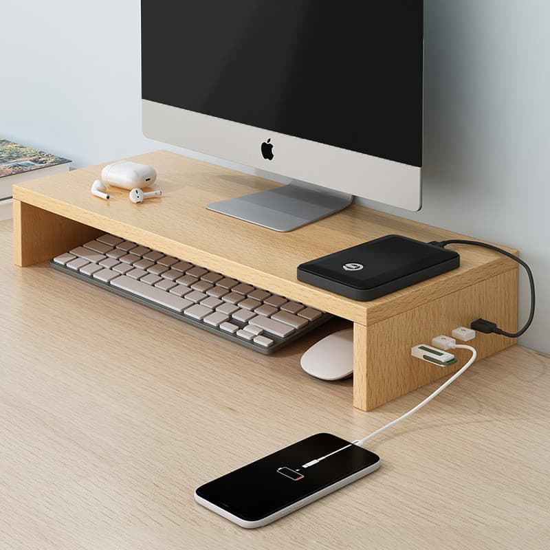 Computador de mesa elevado Rack Monitor tela Base alta prateleira armazenamento Notebook suporte