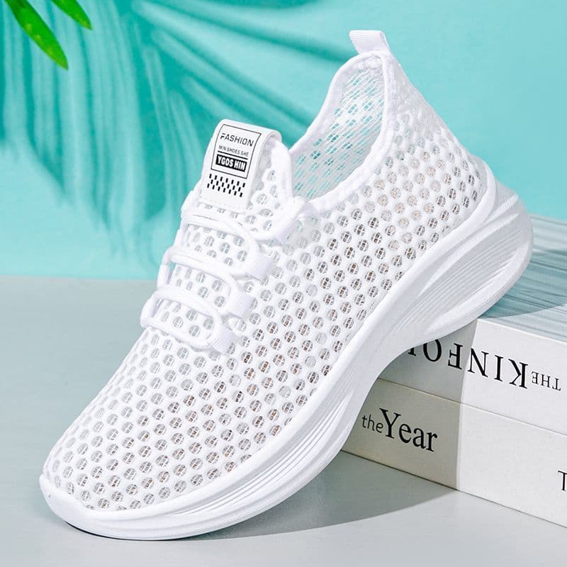 Verão Correndo Absorção De Choque Leve Casual Sola Macia Respirável Novos Sapatos Esportivos