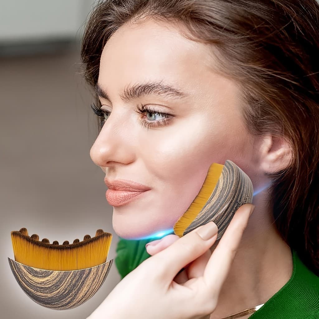 Escova De Limpeza Linfática Manual , Massageador De Facial De Contorno De Drenagem