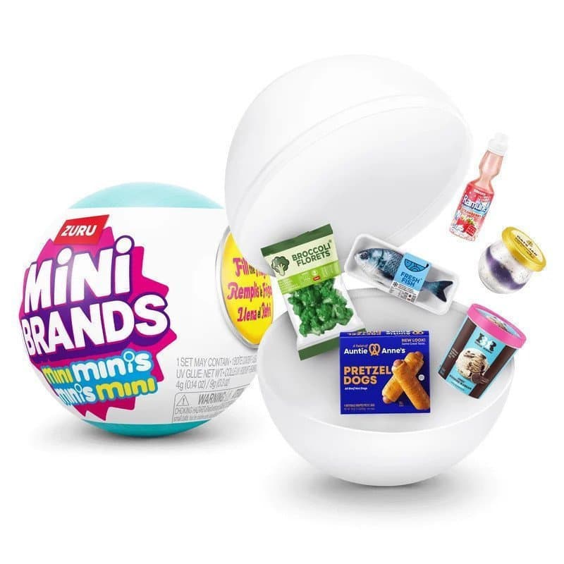 zuru Mini Brands Minis Series Bola Surpresa Cápsula Misteriosa Colecionável XURB 6PIC EHGP