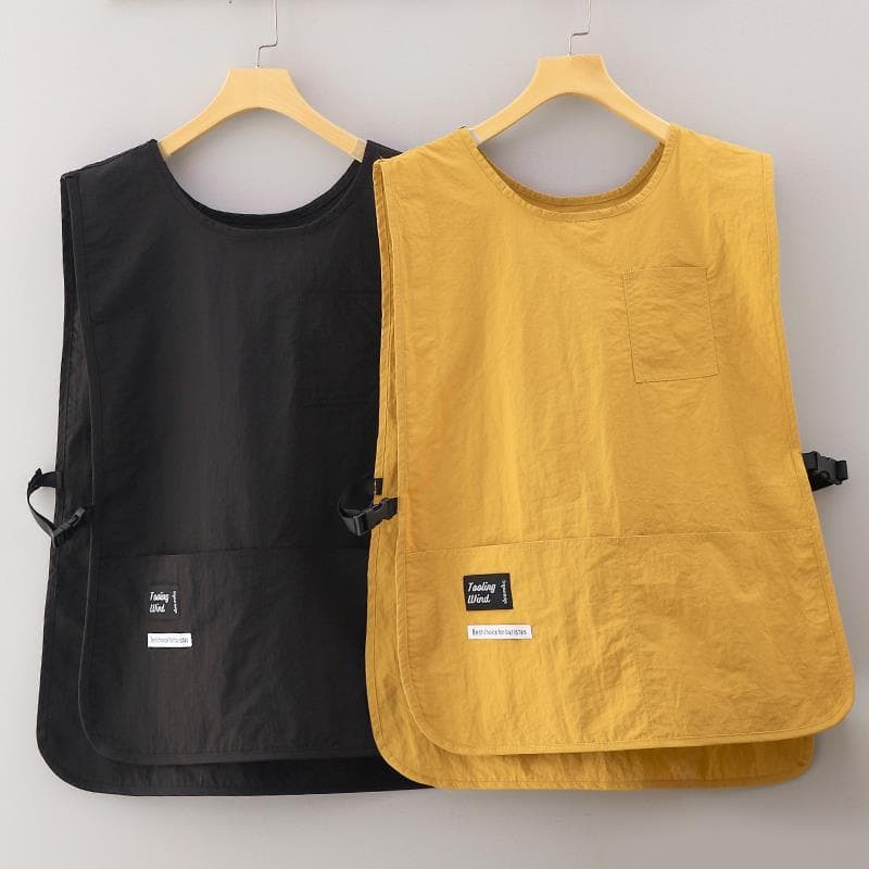 Japonês colete ajustável avental cozinha doméstica cozinhar à prova dwaterproof água à prova de óleo Catering Workwear c