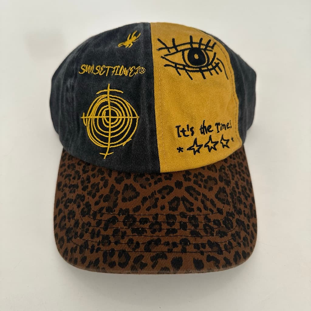 Único leopardo impressão nicho Retro lavado boné de beisebol masculino moda All-Match boné feminino compras protetor sol