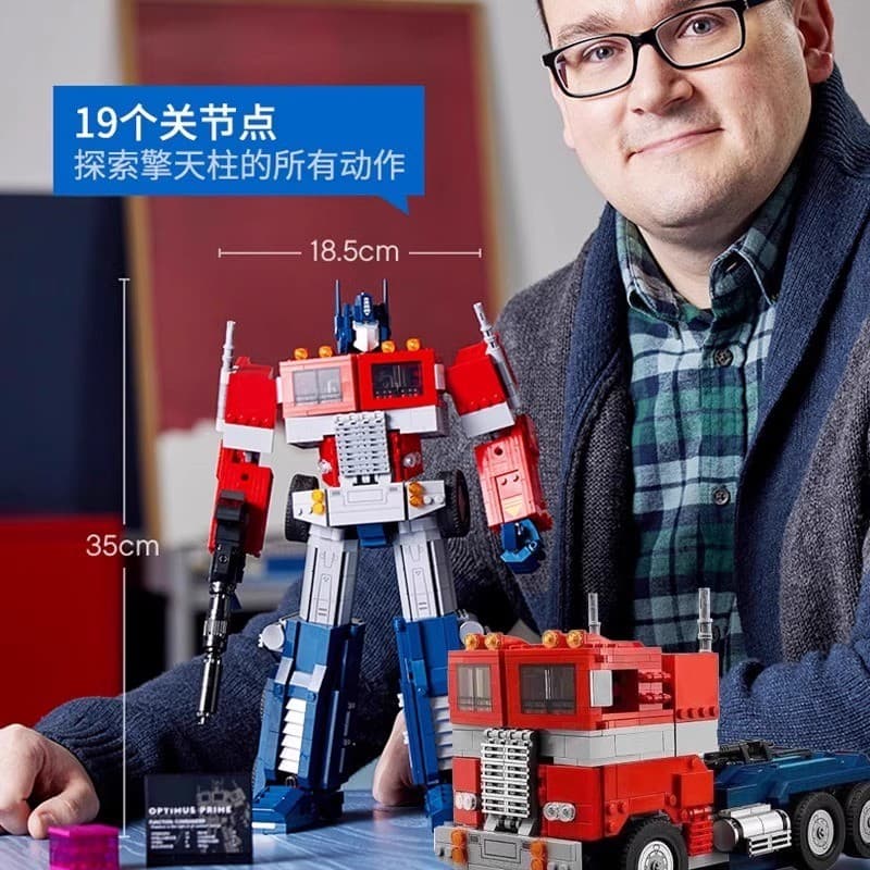 Compatível com Lego, robô carro transformável Optimus Prime, Bumblebee, mecha King Kong, modelo de brinquedo de blocos d