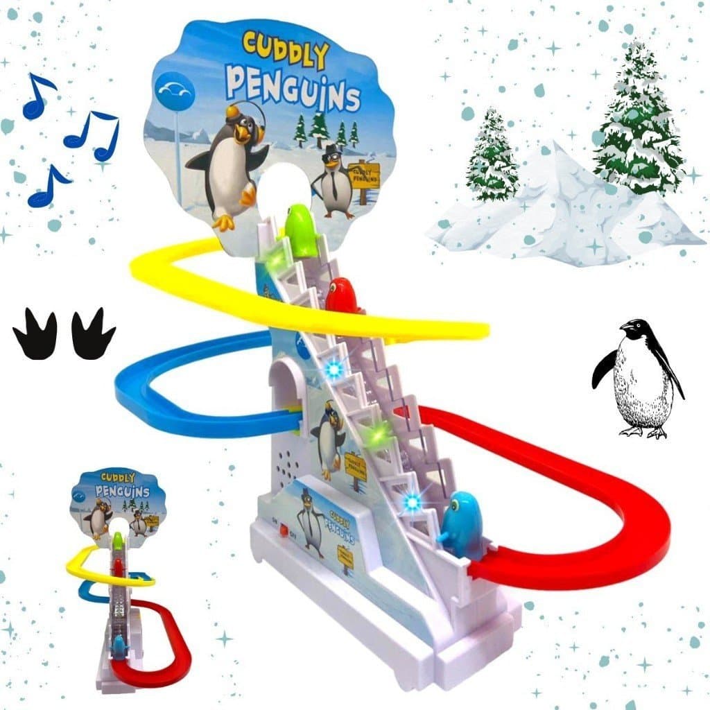 Brinquedo Interativo Pinguim Sobe e Desce Presente Criança 5 anos