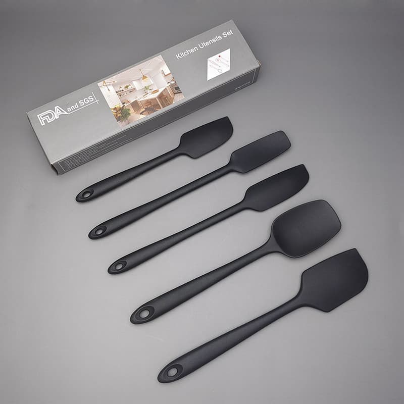 Material de Silicone de qualidade alimentar reforçado creme geléia pão espátula corrente de cozimento conjunto de espátu
