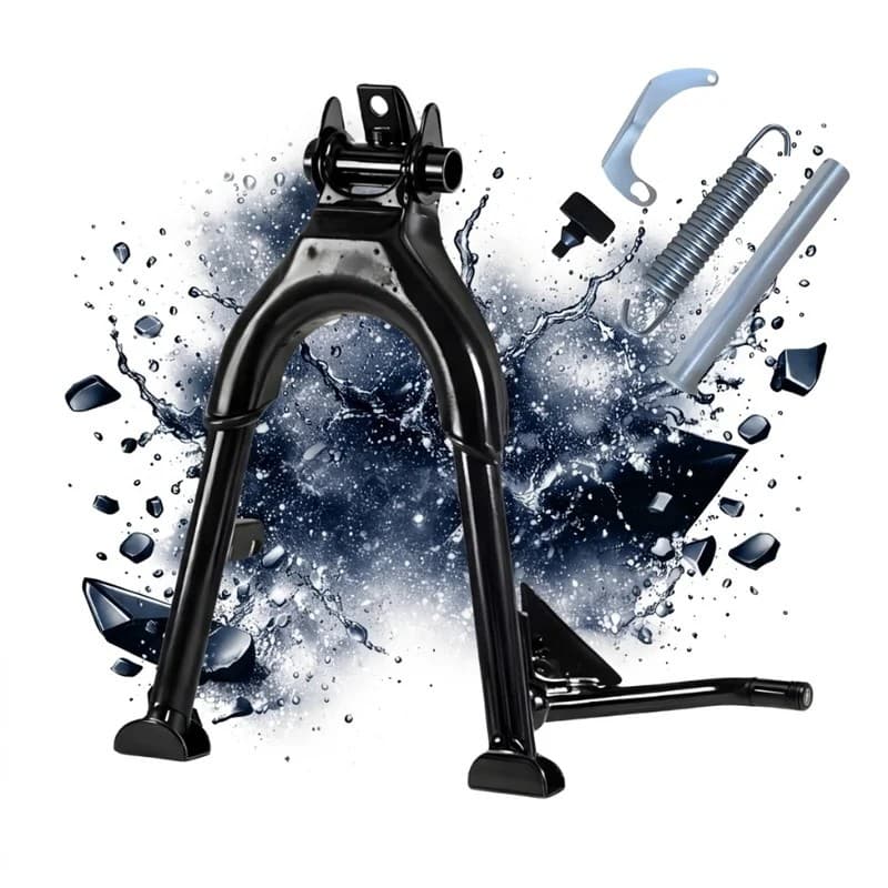 Cavalete Central Tripé Preto Titan Cg Fan 150 Todas + Kit fixação