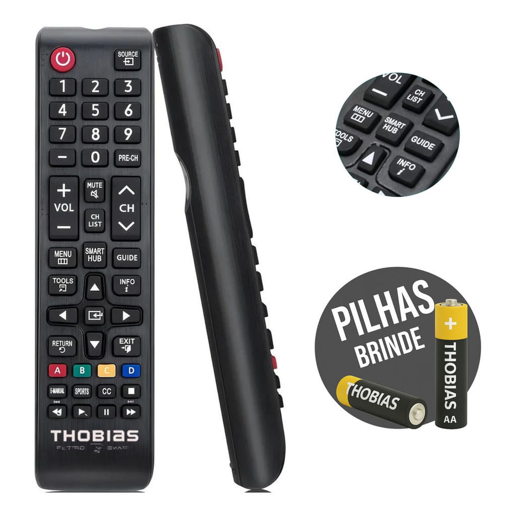 Controle Remoto Universal Smart Hub  Para Tv Samsung