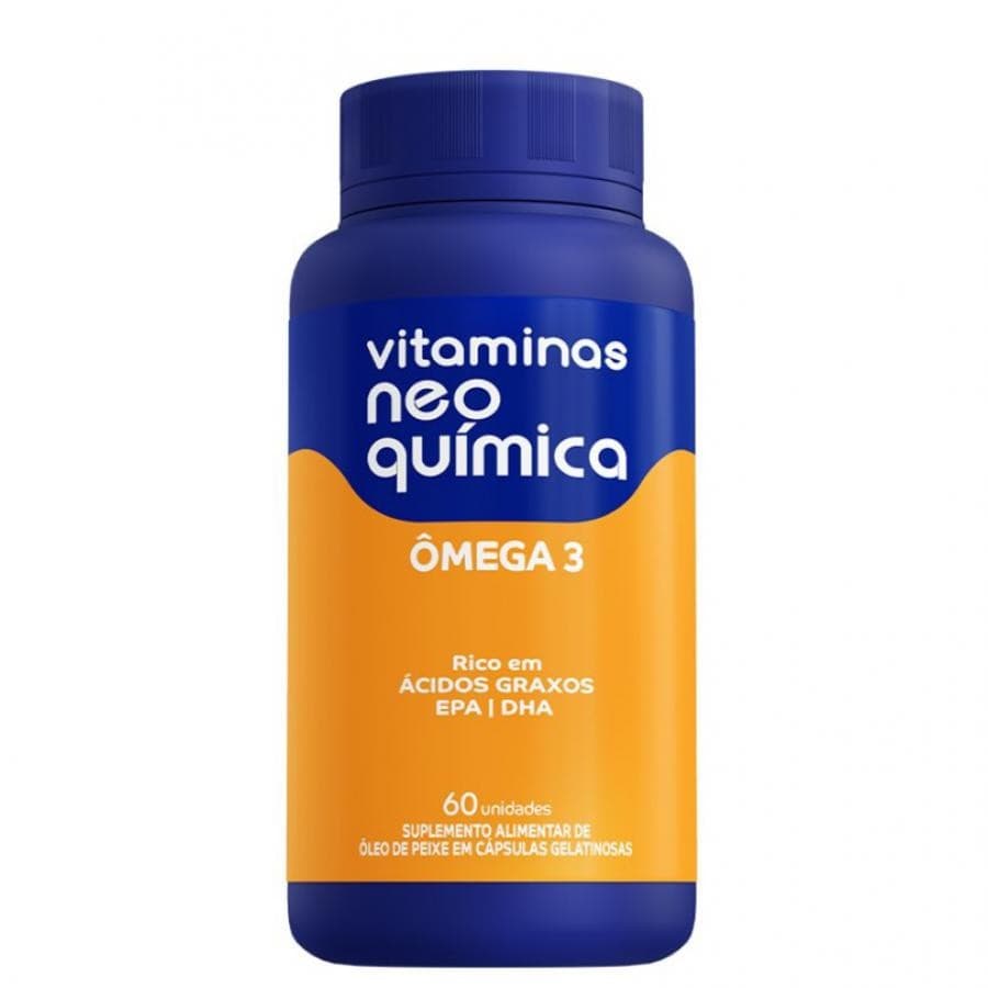 VITAMINAS NEOQUIMICA OMEGA 3 60 CAPSULAS SUPLEMENTO ALIMENTAR
