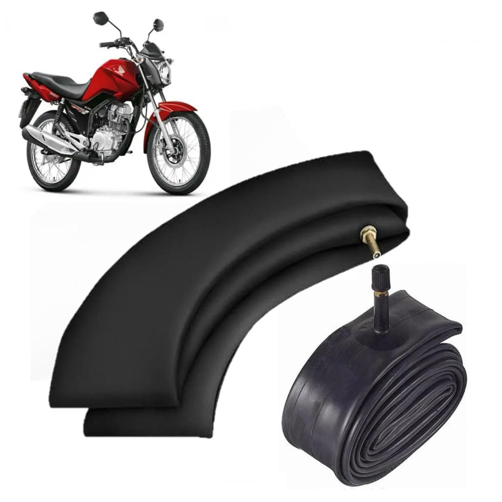 Kit 2 a 10 Câmara de Ar Aro 18 Reforçada Grossa Honda Yamaha Suzuki Qualidade Premium Varias medidas