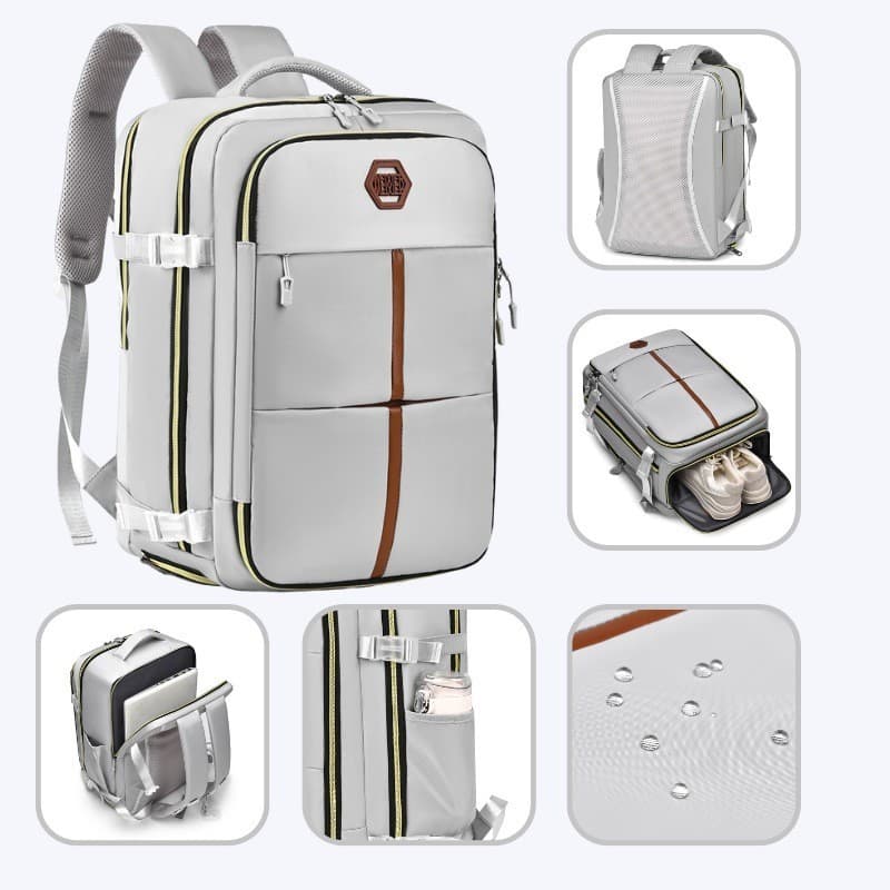 Nova mochila de viagem masculina de grande capacidade estilo simples estudante Universal mochila 15-Polegada mochila de