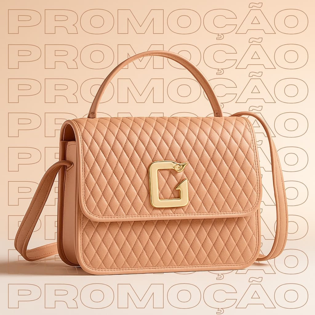 Bolsa Feminina Luxo com Alça Ajustável Transversal Jade Guara Bags