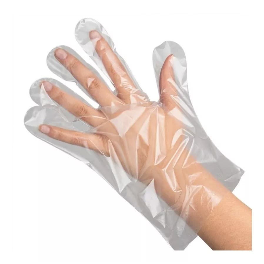 Luva Plastica Descartável C/100