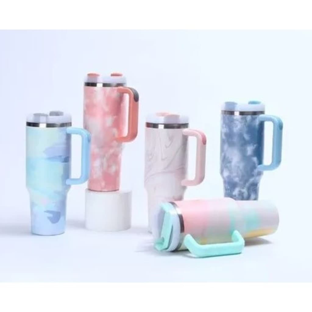 COPO CANECA TÉRMICO 1200ML AÇO INOXIDÁVEL LINDAS CORES