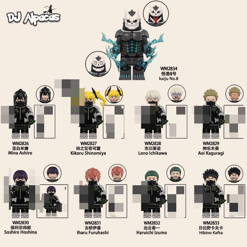 Blocos De Construção Figuras Brinquedo colecao de personagens WM2826 WM2834 WM2830 WM2832
