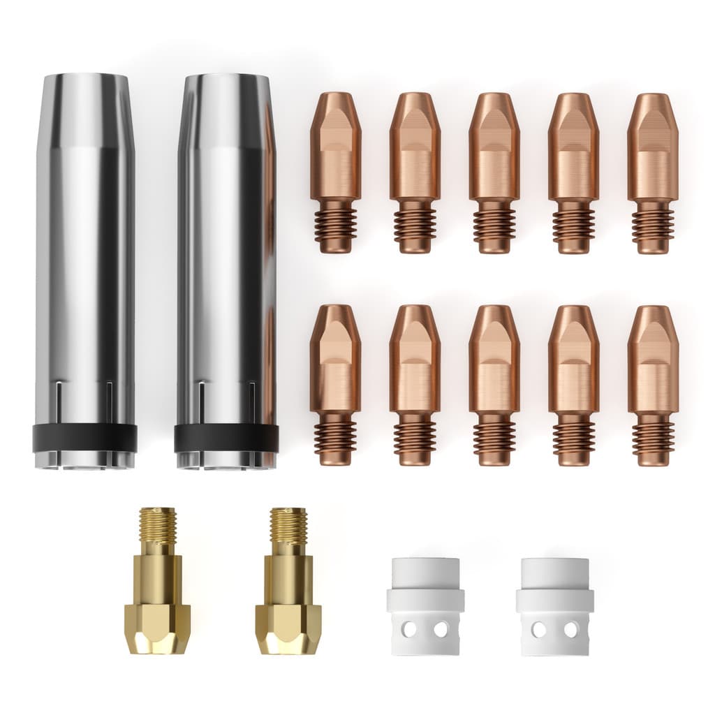 Entrega Rápida KIT-16 Peças 24KD Bicos 0.8mm/1.0mm/1.2mm Bocals Portas Difusors PARA Tocha Mig 24KD