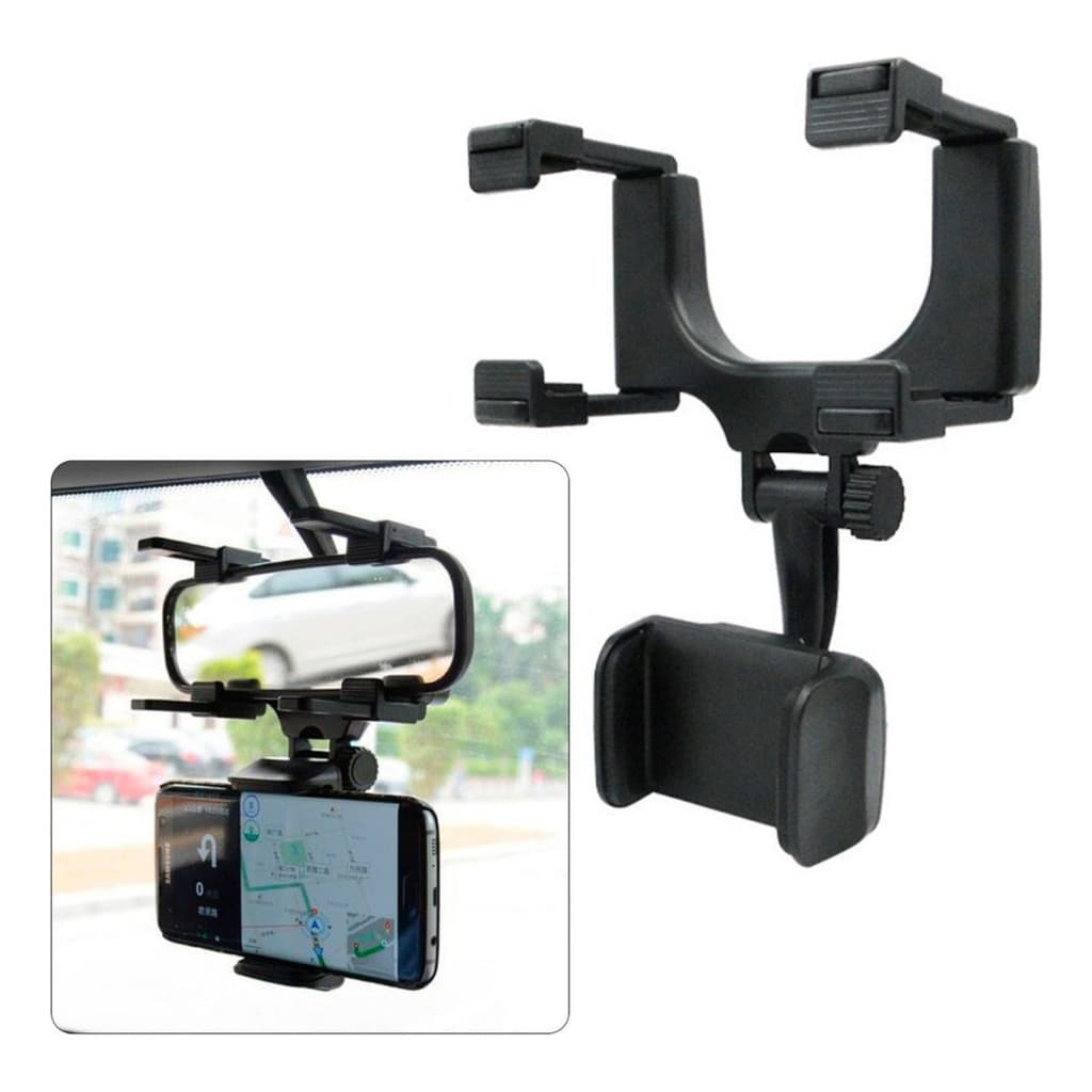 Suporte Para Celular Universal Espelho Retrovisor Carro 360