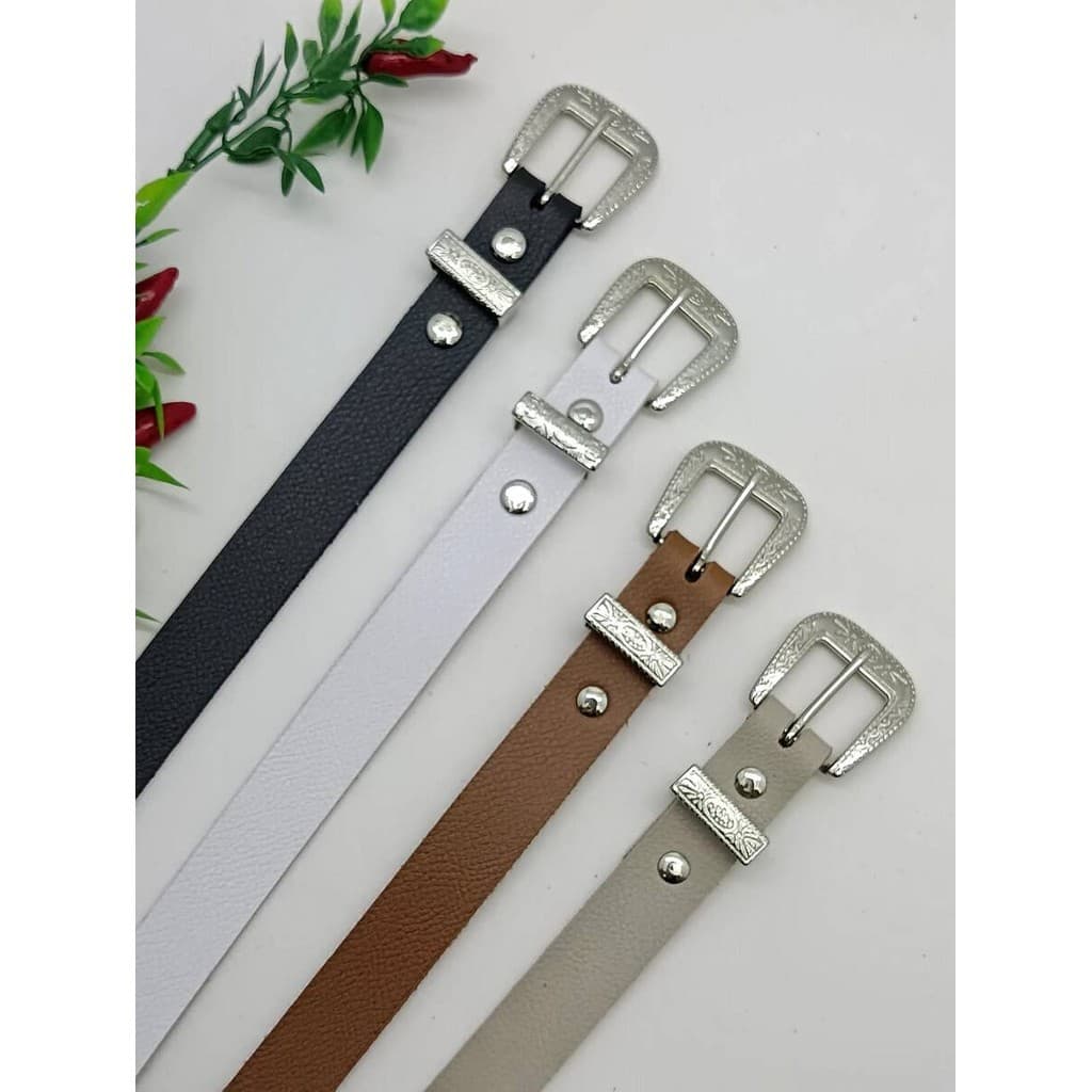 KIT 4 peças cintos Estampa de leopardo feminino fino 1,8 CM