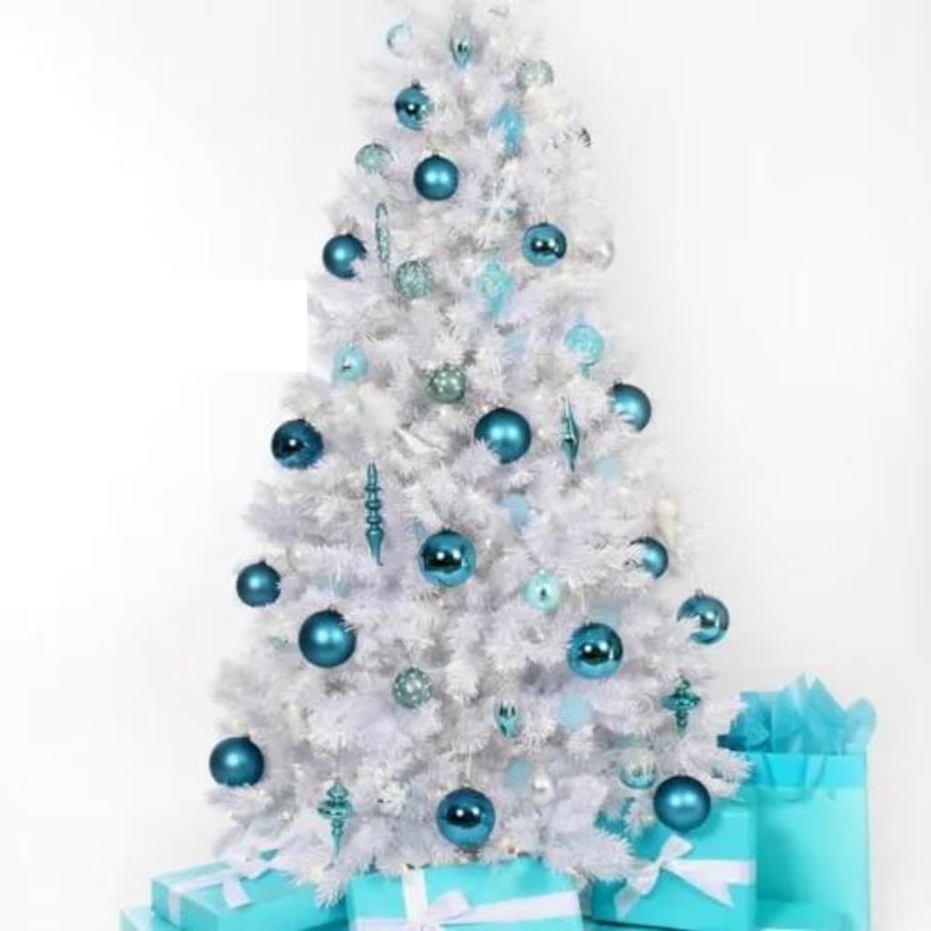 Árvore De Natal Luxo 1,50m 240 Galhos Branca Natalina Premium