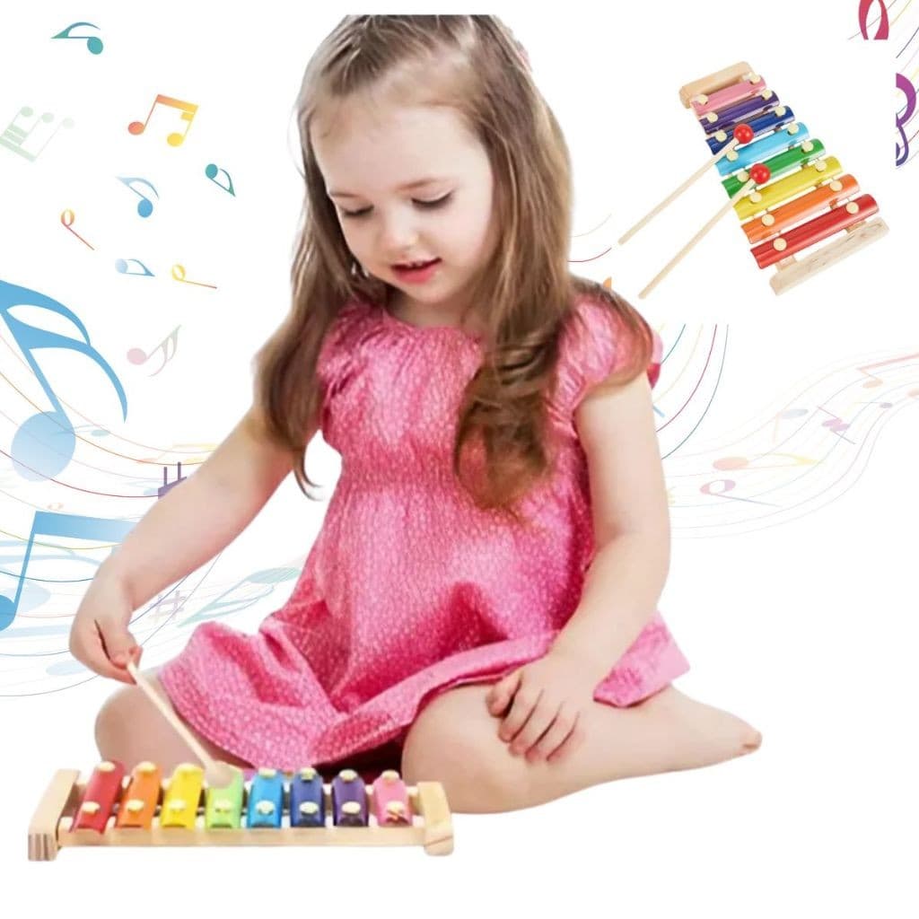 Xilofone Instrumento Musical Madeira Educativo Pedagógico