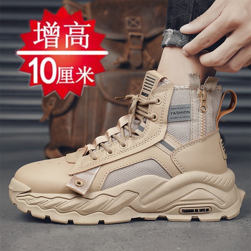 10cm altura interna aumentando sapatos masculinos altura invisível aumentando 8cm6 verão novo estilo de sola grossa sapa