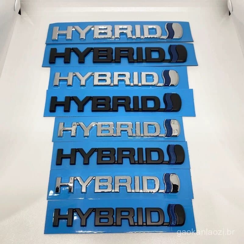 Emblema traseiro, emblema lateral do para-lama e insígnia HÍBRIDO B8L5 para Toyota Sienna, Highlander e outros veículos