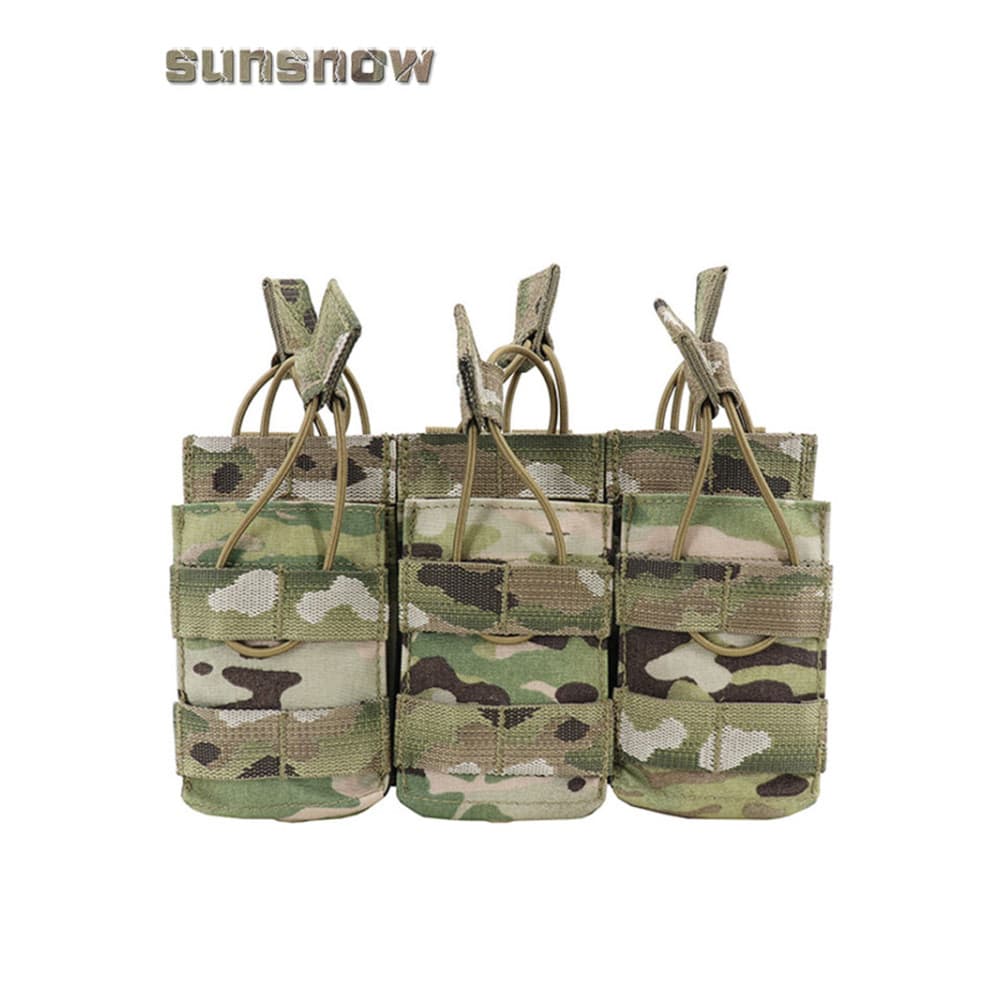 [Sun Snow Made] Kit Caixa Tática Dupla Camada 556 Triplo Original Tecido Importado de Fábrica Pacote MOLLE
