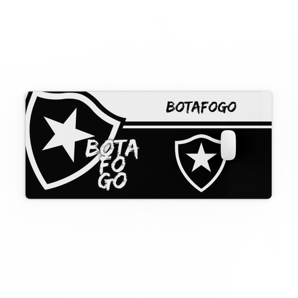 Mousepad Botafogo Futebol 80x30 Gamer Antiderrapante Mouse Pad Grande RGB