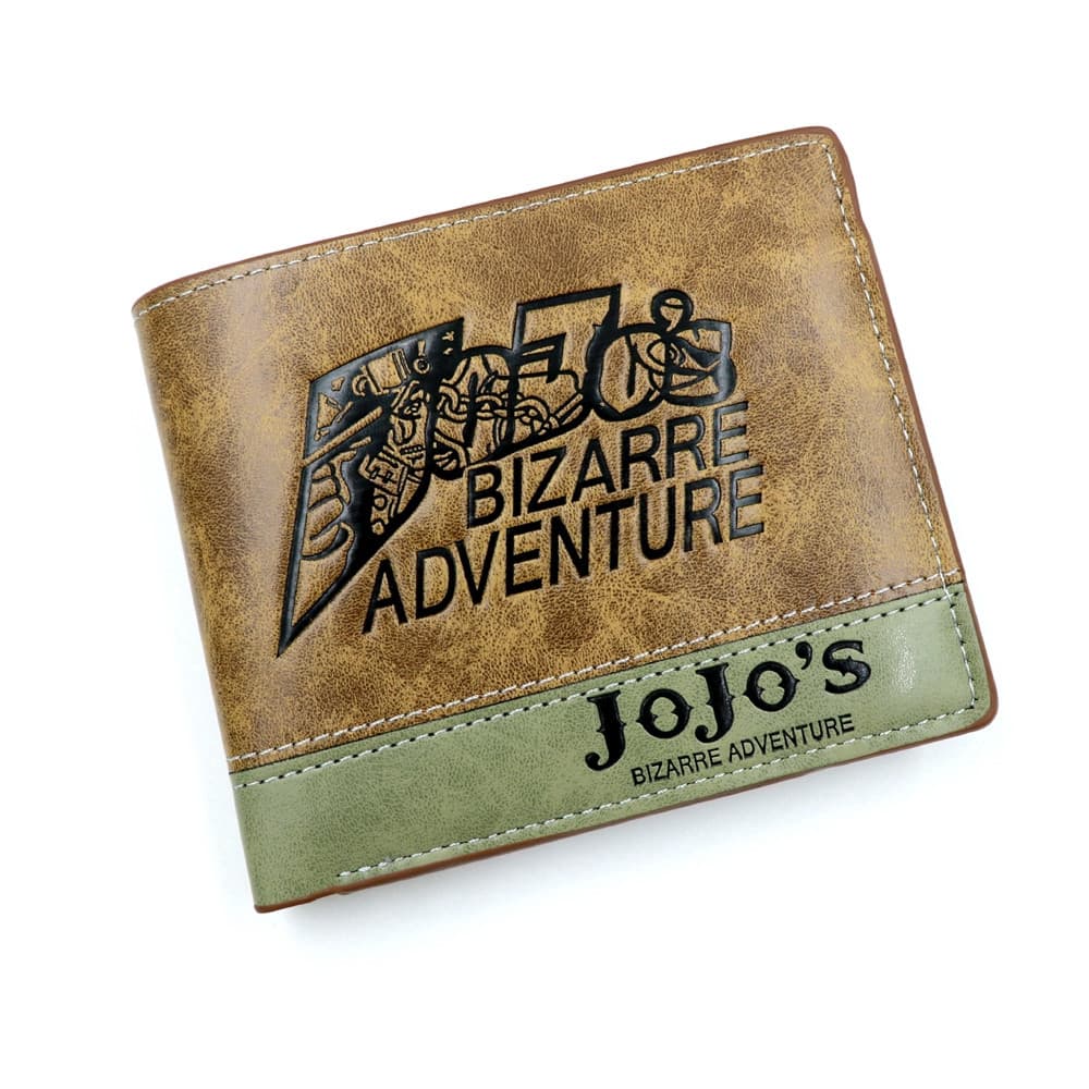 Anime JoJo's Bizarre Adventure Carteira Curta Bolsa De Couro PU