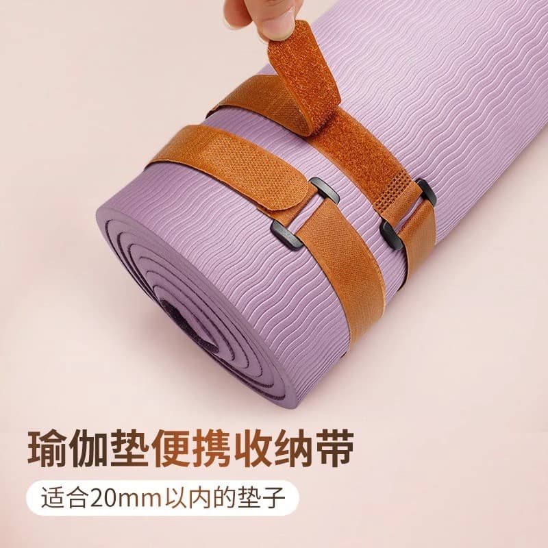 Tapete de yoga cinta de ligação fivela de lã tapete de yoga fita de velcro fivela de velcro fita de velcro ligação fácil