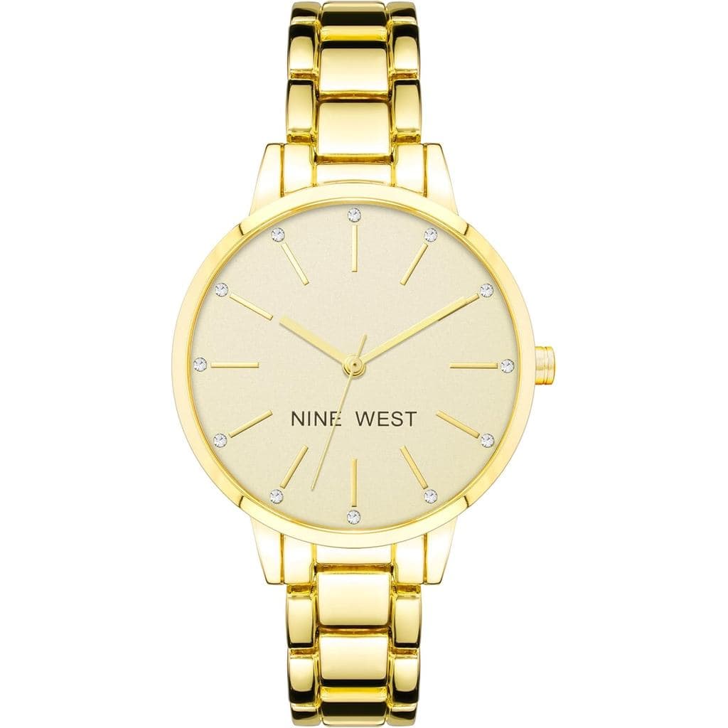 Relógio de Pulso Feminino Nine West com Detalhes em Cristal MT6I