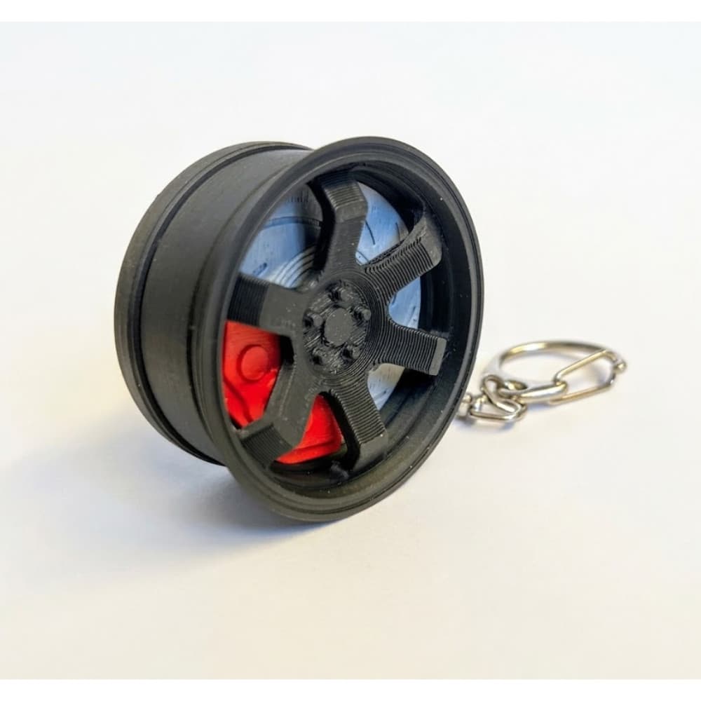 Suporte para AirTag Estilo Aro de Roda Chaveiro 3D | Acessório Automotivo | Presente para Apaixonados por Carros