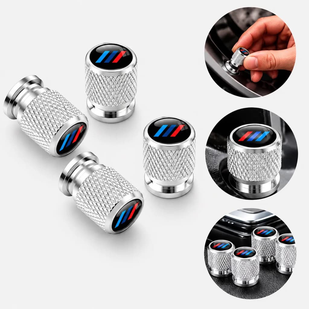 Tampas Bico De Válvulas Bmw Premium - 4 Peças Para Carros
