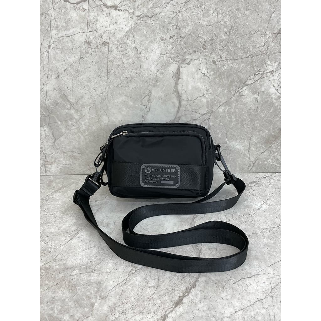 All-Match Multi-camada Mini pequena bolsa de ombro Street Wear pequeno saco do telefone móvel Casual pano de náilon masc