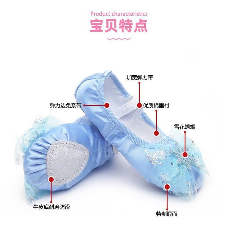 Cute Princess Dance Shoes for Children's Women Soft Sole Ballet Dance  for Girls Flat Bottom Cat Claw