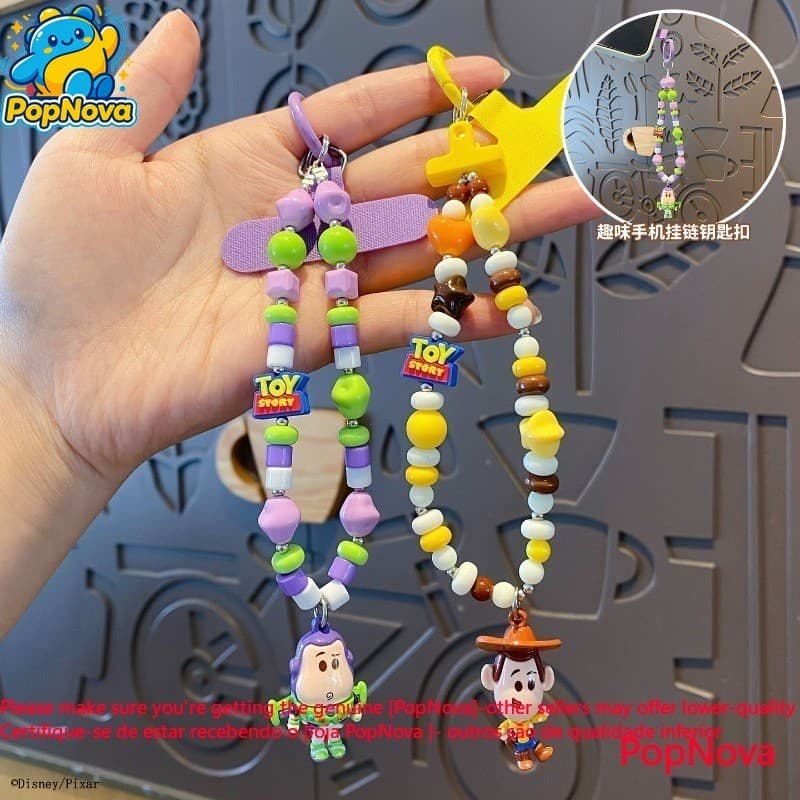 Toy Story Buzz Lightyear Telefone Corrente Chaveiro Pingente Woody Schoolbag Charme Presente De Aniversário Para Criança