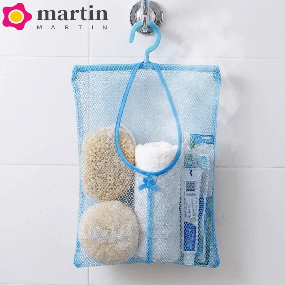 MARTIN 3 Pcs Saco De Armazenamento De Malha Suspensa , Com Cesta Respirável De Gancho , Organizador De Maquiagem Que Eco