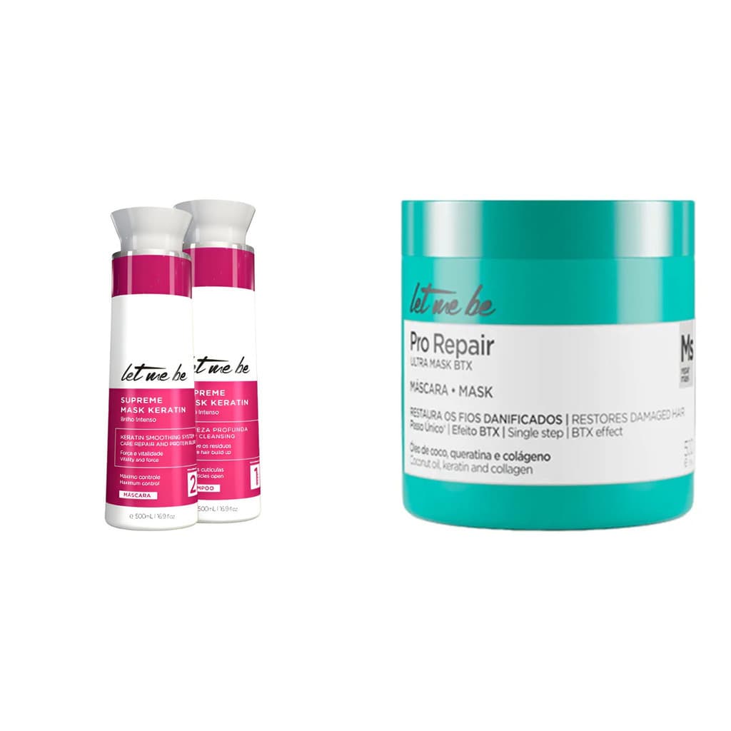 Kit Progressiva Let Me Be + Pro Repair Ultra Mask 500G