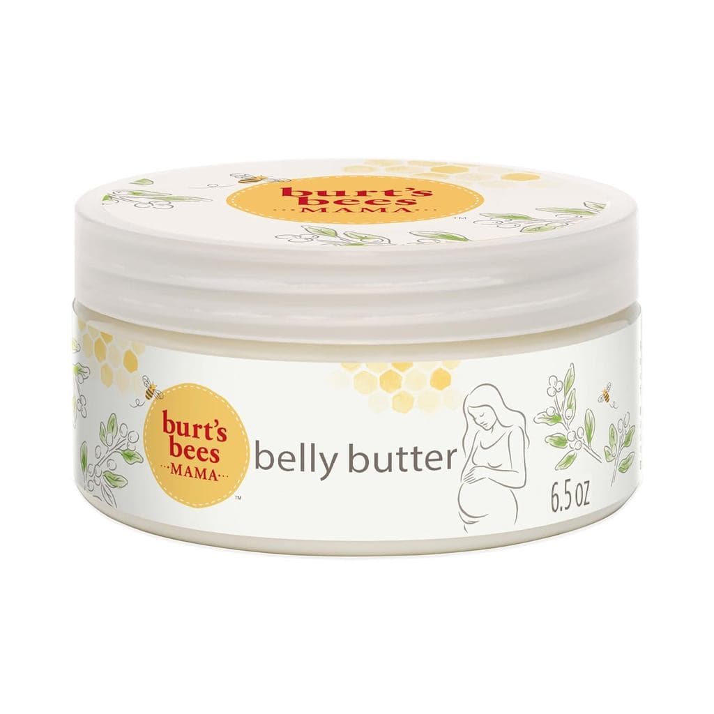 Burt's Bees Mama Belly Butter Creme para Estrias da Gravidez, para Massagens Corporais e Redução da Aparência de Cicatri