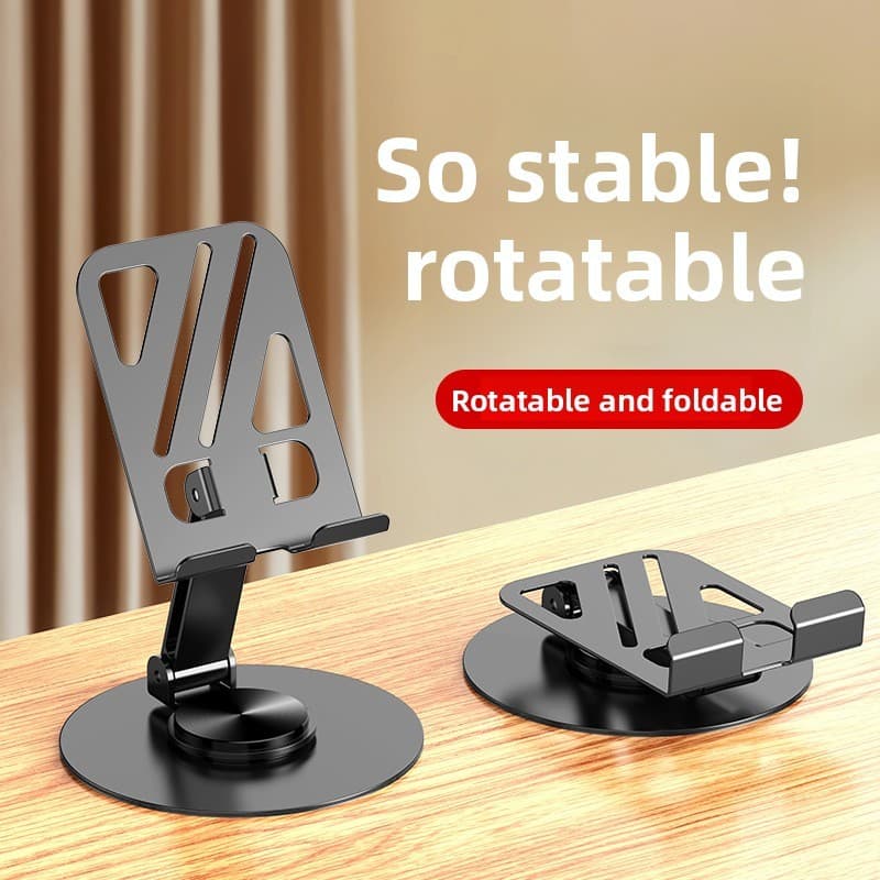 Novo estilo de suporte de telefone de Metal rotativo multifuncional Desktop preguiçoso portátil dobrável antiderrapante