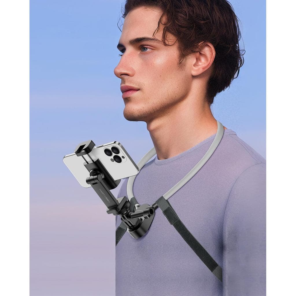 Suporte de Pescoço para Celular para Gravação - Suporte de Celular para POV/Vlog, Suporte de Pescoço Selfie Mãos Li