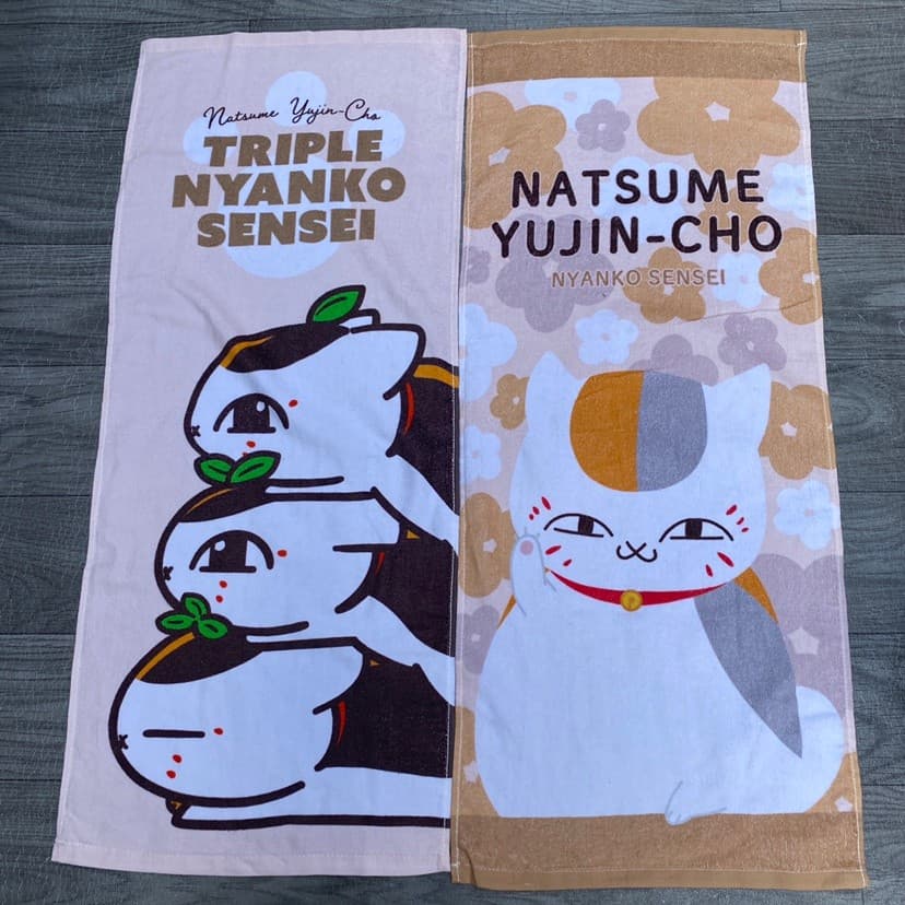 Japonês único algodão puro dos desenhos animados gato professor toalha de banho algodão corte velo macio absorvente rost