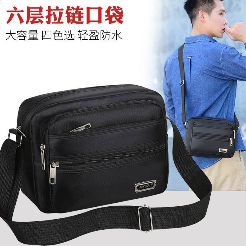 Bolsa de ombro de pano Oxford masculina nova bolsa mensageiro bolsa Casual masculina mochila caixa registradora Multi-ca