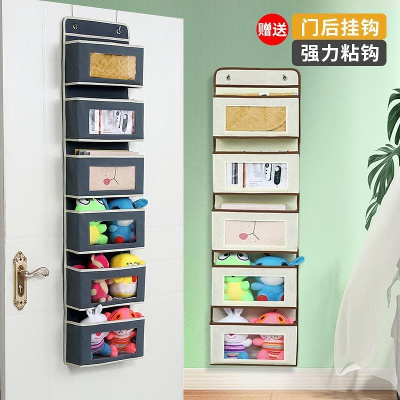 Caixa de armazenamento de roupa interior de parede berço brinquedo das crianças pendurado saco casa Multi-camada atrás d