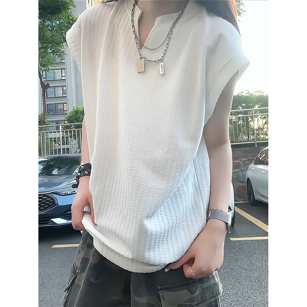 Colete americano colete masculino verão leve respirável basquete esportes Undershirt rufião bonito High-End sem mangas c