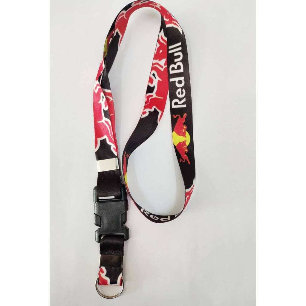 Chaveiro Cordão Redbul Tirante Pescoço Para Crachá Identificação Chaves E Celular Fivela De Engate Removível Resistente